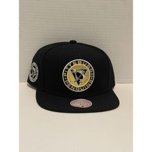 Mitchell & Ness Men's Cap Pittsburgh Penguins Black Alternate Flip Snapback Hat
